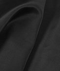 Jet Black Bengaline Faille Fabric
