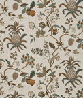 GP & J Baker Exotic Pineapple Linen Sage/Dove Fabric
