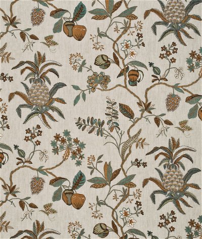 GP & J Baker Exotic Pineapple Linen Sage/Dove Fabric