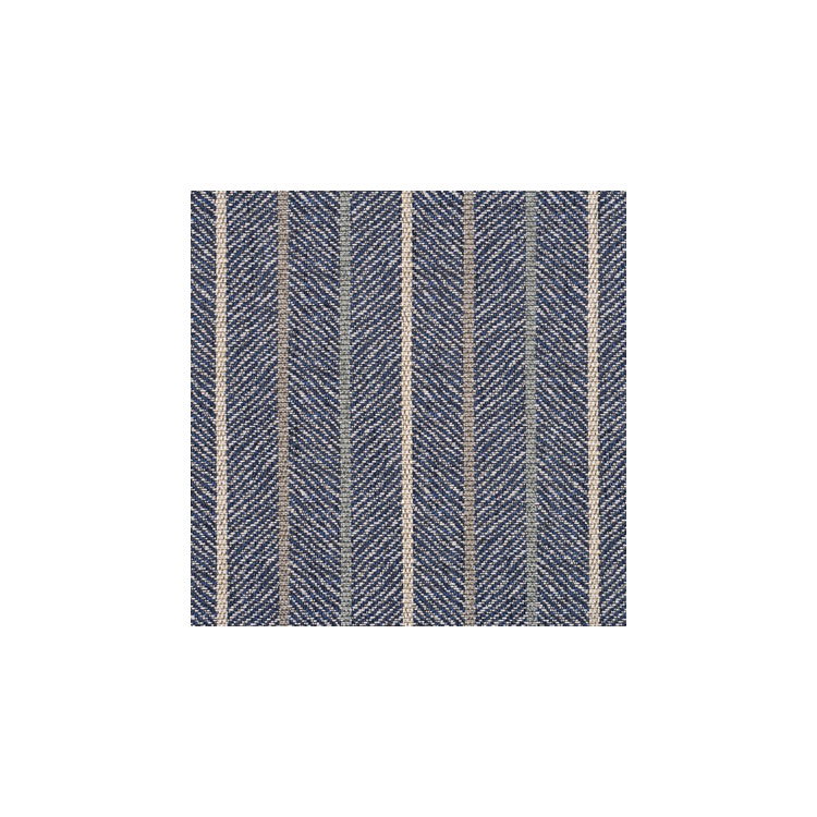 GP &amp; J Baker Silverton Stripe Indigo Fabric