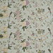 GP & J Baker Oriental Bird Embroidery Silk Aqua/Multi Fabric