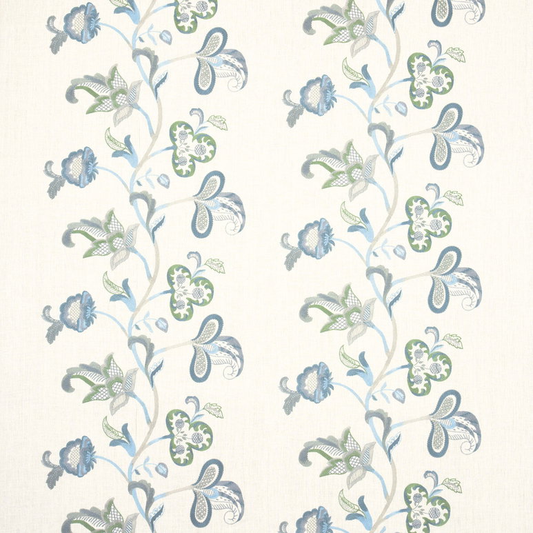 GP &amp; J Baker Cawdor Teal Fabric