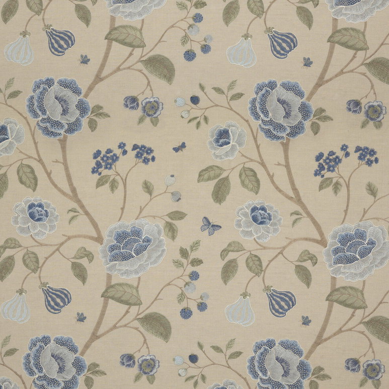 GP &amp; J Baker Lillington Soft Blue Fabric