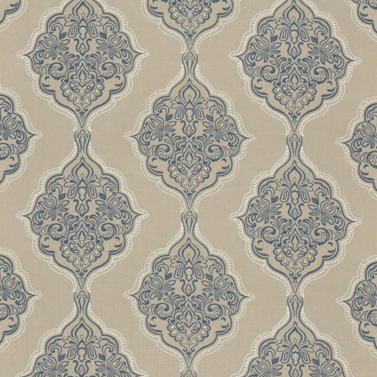 GP &amp; J Baker Montacute Indigo Fabric