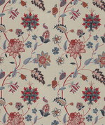 GP & J Baker Baker's Indienne Embroidery Indigo/Red