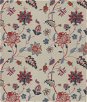 GP & J Baker Baker's Indienne Embroidery Indigo/Red Fabric