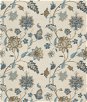 GP & J Baker Baker's Indienne Embroidery Soft Blue Fabric