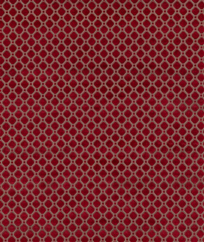 GP & J Baker Indus Velvet Red Fabric