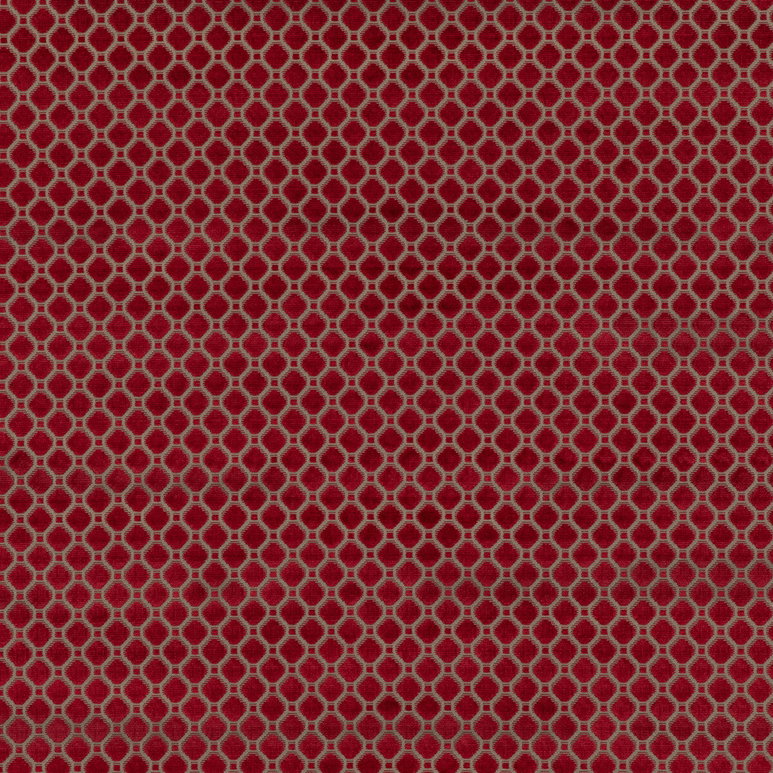 GP &amp; J Baker Indus Velvet Red Fabric