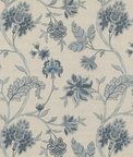 GP & J Baker Arundel Blue Fabric