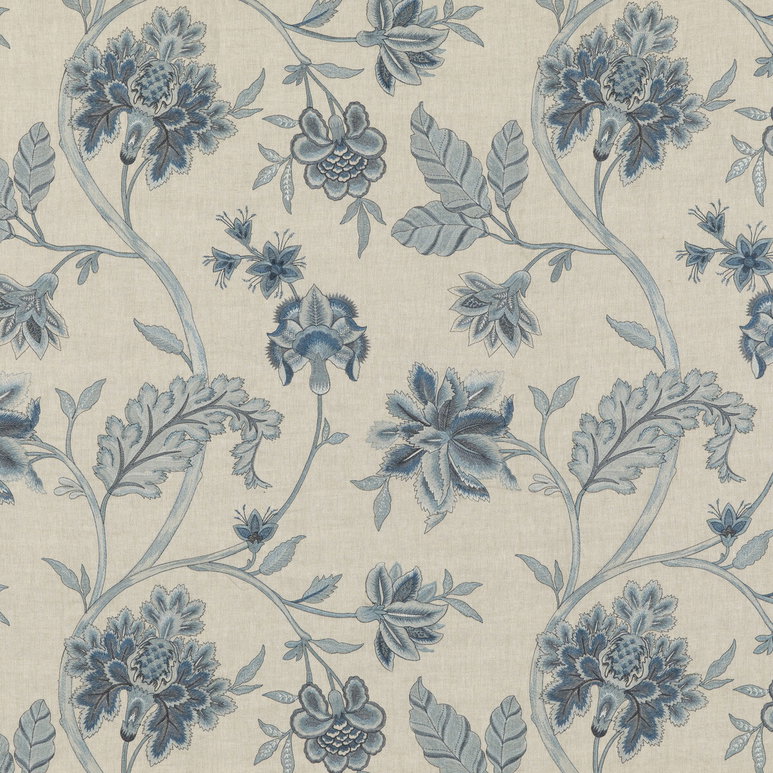 GP &amp; J Baker Arundel Blue Fabric