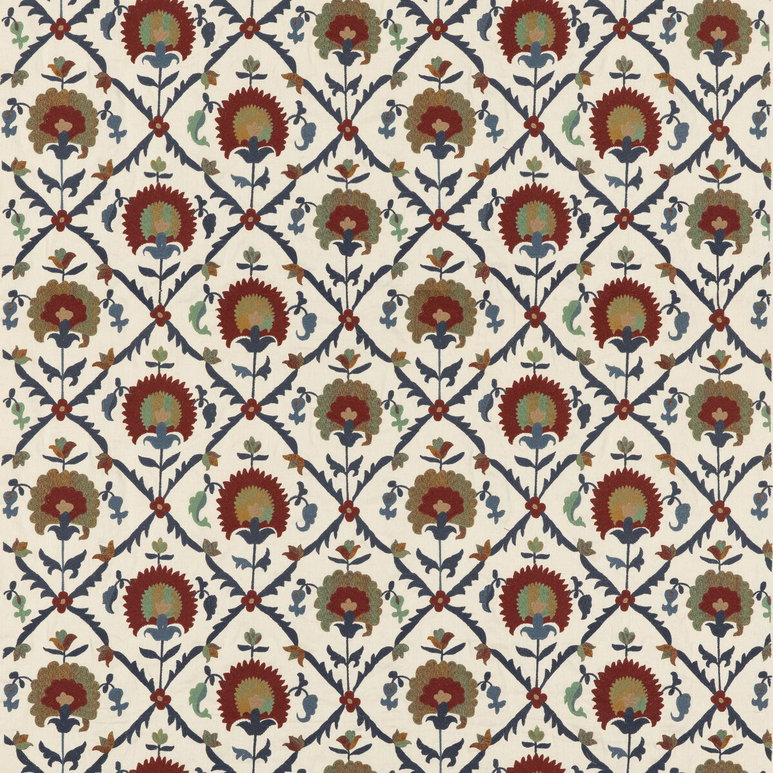 GP &amp; J Baker Winchelsea Red/ Blue Fabric