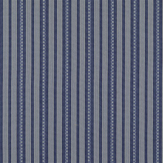 GP &amp; J Baker Kilim Stripe Blue Fabric