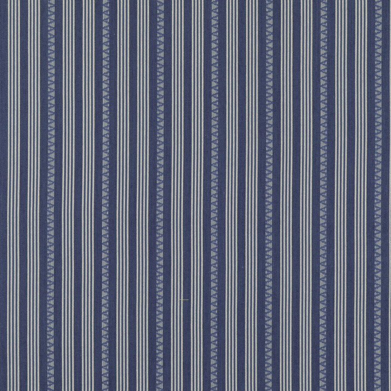 GP &amp; J Baker Kilim Stripe Blue Fabric