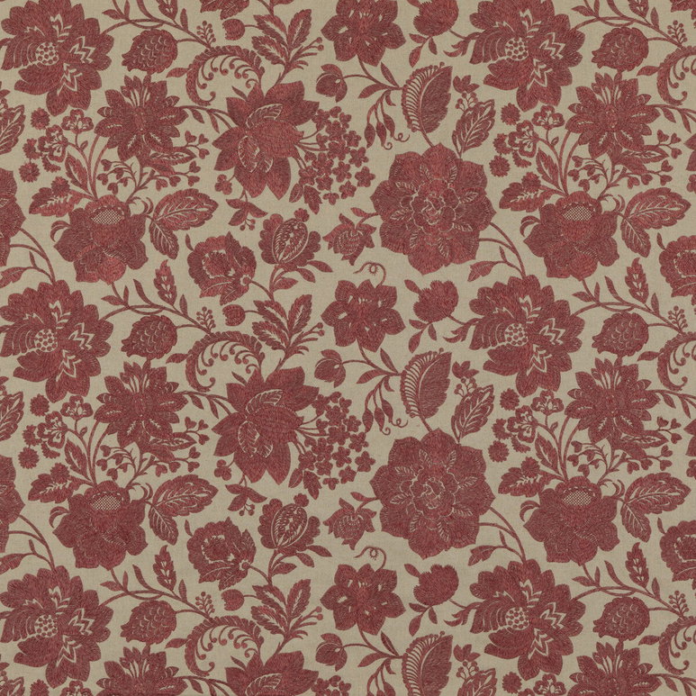 GP &amp; J Baker Berwick Red Fabric