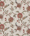 GP & J Baker Sudbury Red Fabric