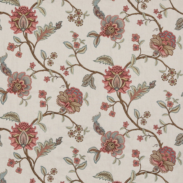 GP &amp; J Baker Sudbury Red Fabric