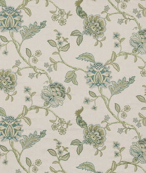 GP & J Baker Sudbury Teal Fabric