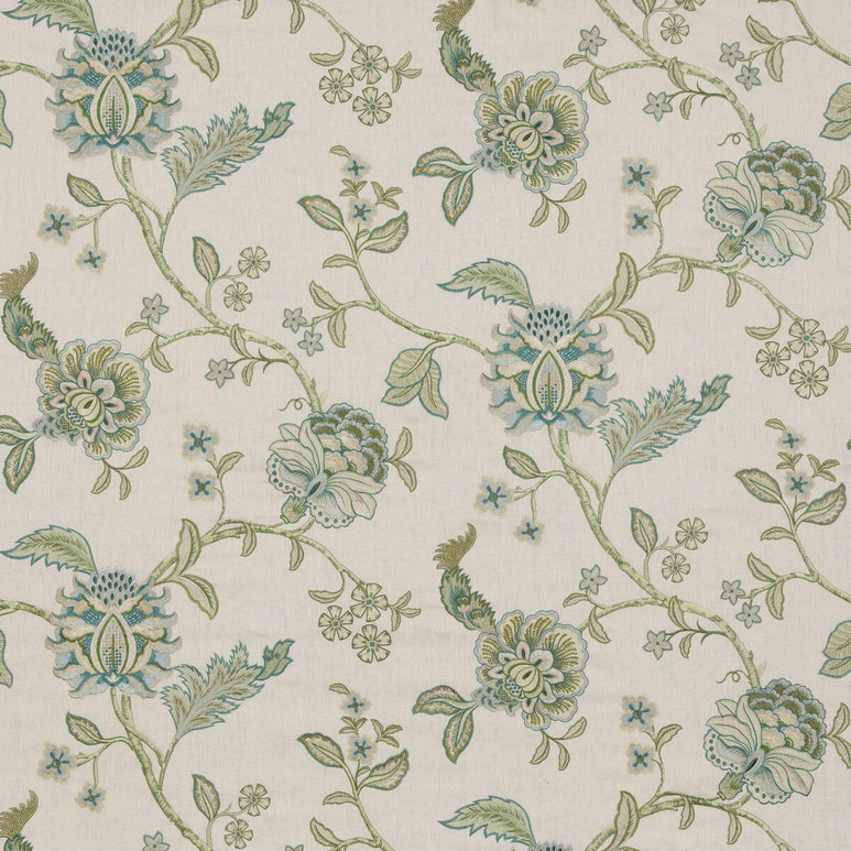 GP &amp; J Baker Sudbury Teal Fabric