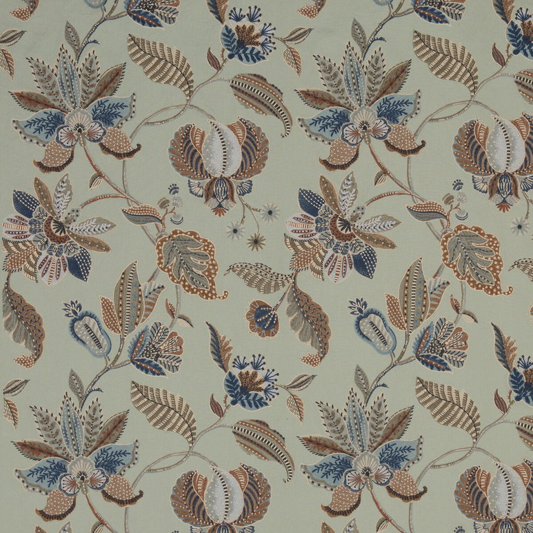 GP &amp; J Baker Durbar Aqua Fabric