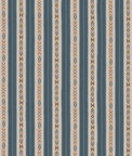 GP & J Baker Ashlar Stripe Blue Fabric