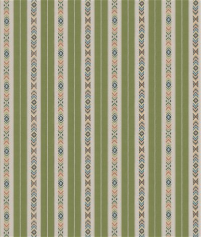 GP & J Baker Ashlar Stripe Emerald Fabric