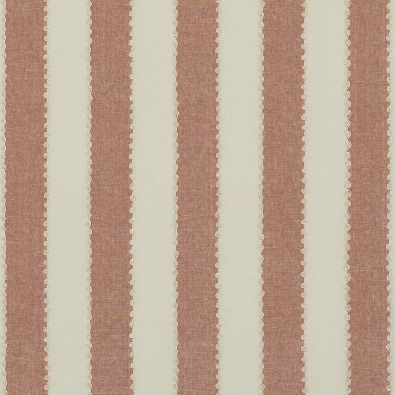 GP &amp; J Baker Ashmore Stripe Red Fabric