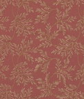 GP & J Baker Chelsea Fern Red Fabric