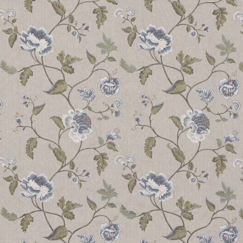GP &amp; J Baker Lavenham Blue Fabric