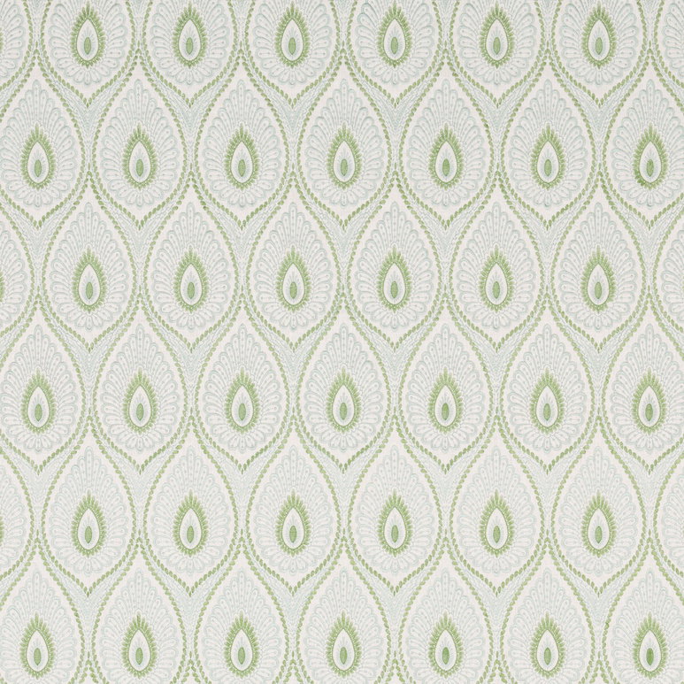 GP &amp; J Baker Ashmore Aqua/Green Fabric