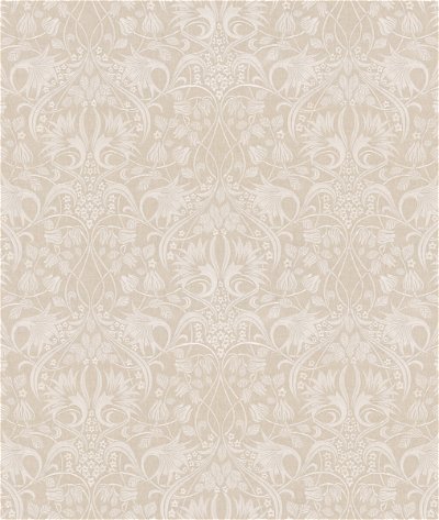 GP & J Baker Fritillerie Embroidery Natural Fabric