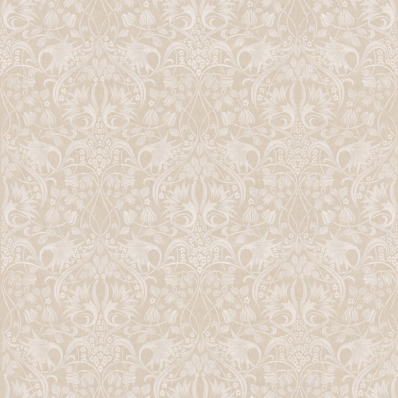 GP &amp; J Baker Fritillerie Embroidery Natural Fabric