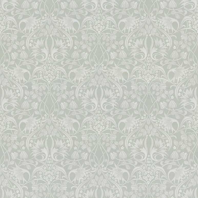 GP &amp; J Baker Fritillerie Embroidery Aqua Fabric