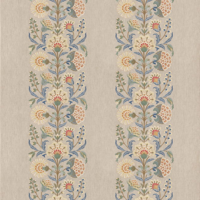 GP &amp; J Baker Annesley Blue Fabric