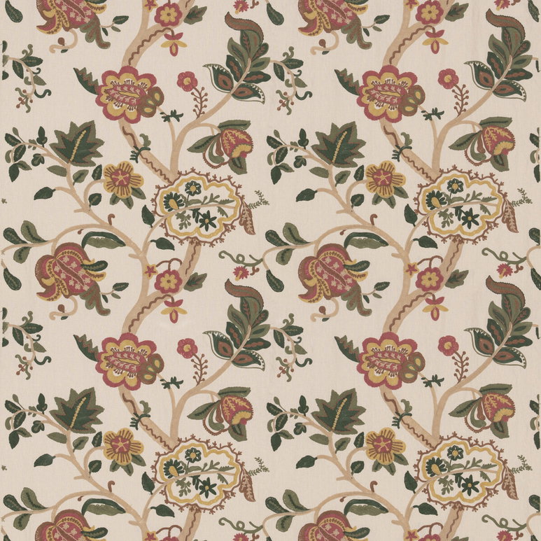 GP &amp; J Baker Chewton Rose/Green Fabric