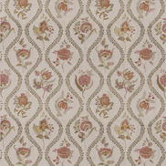 GP & J Baker Burford Embroidery Red/Bronze Fabric