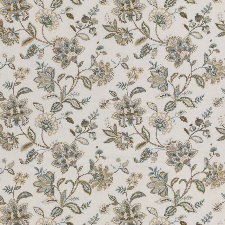 GP &amp; J Baker Langley Aqua Fabric