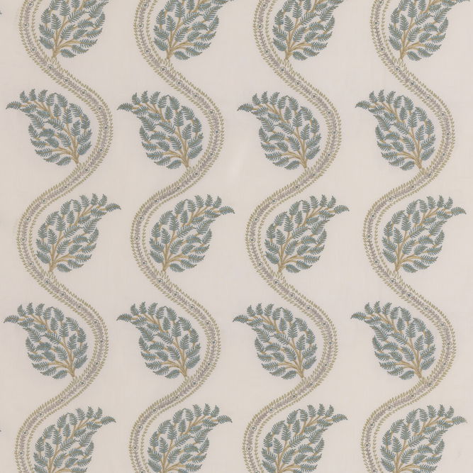 GP &amp; J Baker Filkins Sage/Aqua Fabric