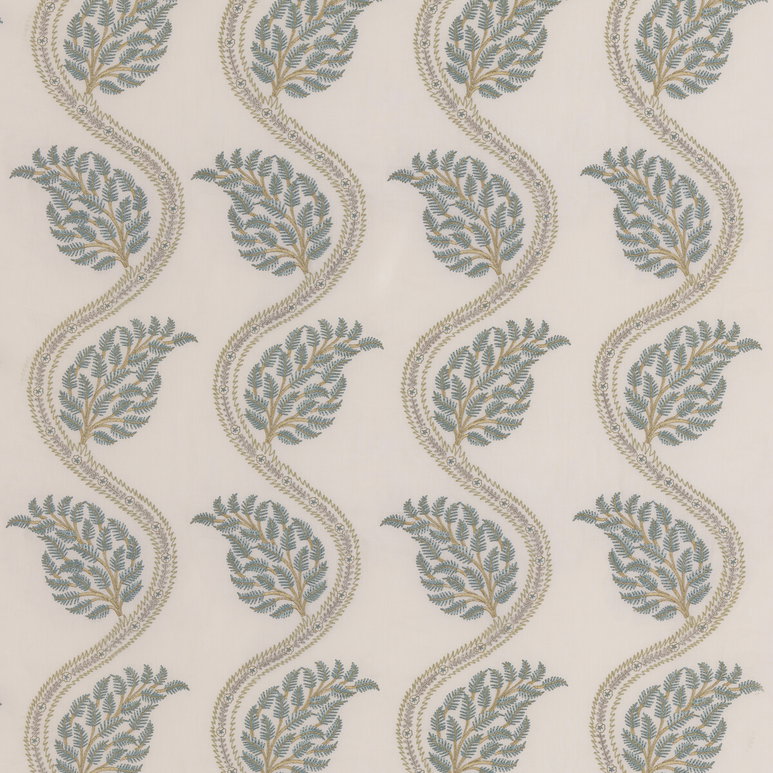 GP &amp; J Baker Filkins Sage/Aqua Fabric