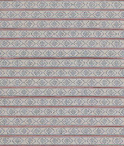 GP & J Baker Burford Stripe Red/Blue Fabric