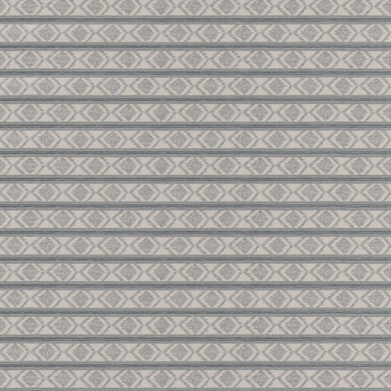 GP &amp; J Baker Burford Stripe Blue Fabric