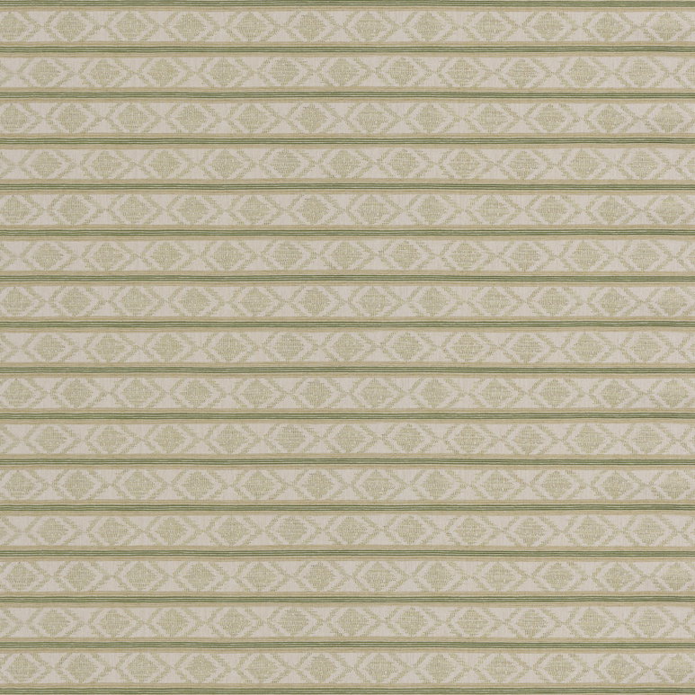 GP &amp; J Baker Burford Stripe Green Fabric