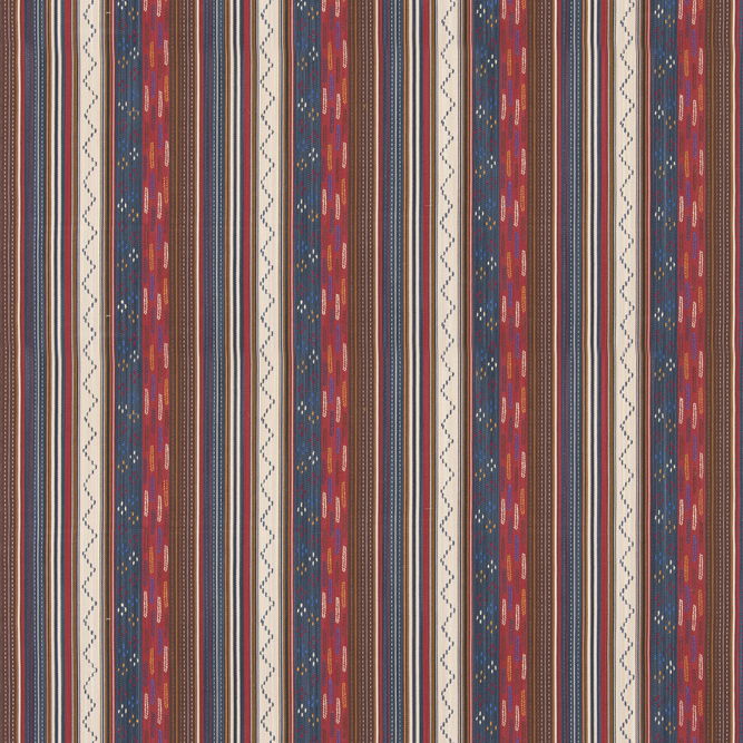 GP &amp; J Baker Runaway Indigo/Red Fabric
