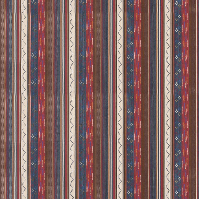GP &amp; J Baker Runaway Indigo/Red Fabric