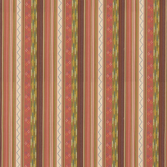 GP &amp; J Baker Runaway Coral/Green Fabric