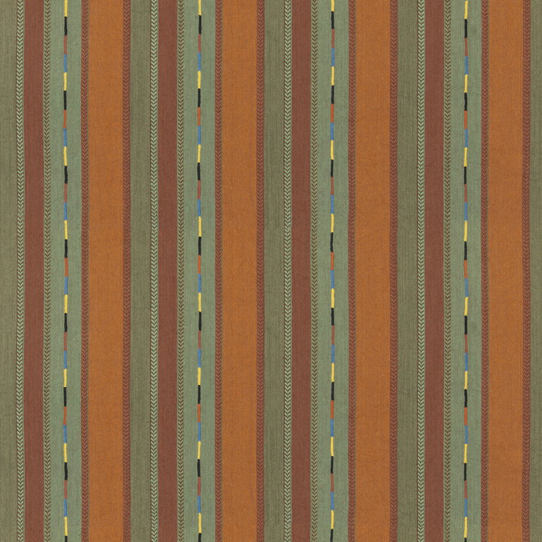 GP &amp; J Baker Bunty Orange/Green Fabric