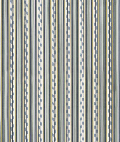 GP & J Baker Halki Stripe Teal/Ochre Fabric