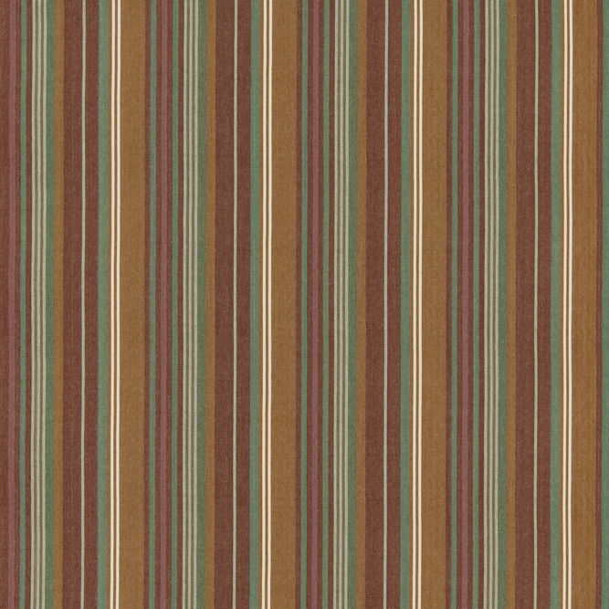 GP &amp; J Baker Petra Stripe Red/Green Fabric