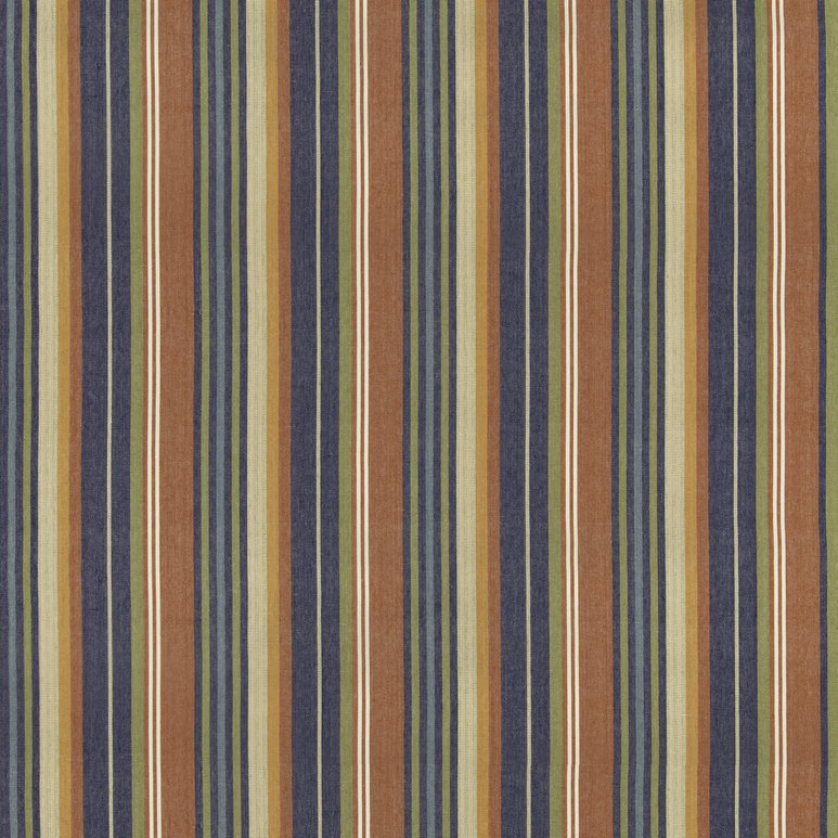 GP &amp; J Baker Petra Stripe Red/Blue Fabric