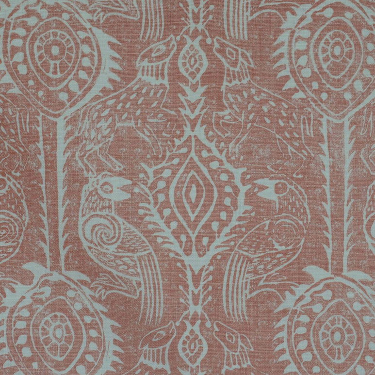 Lee Jofa Beasties Coral Fabric